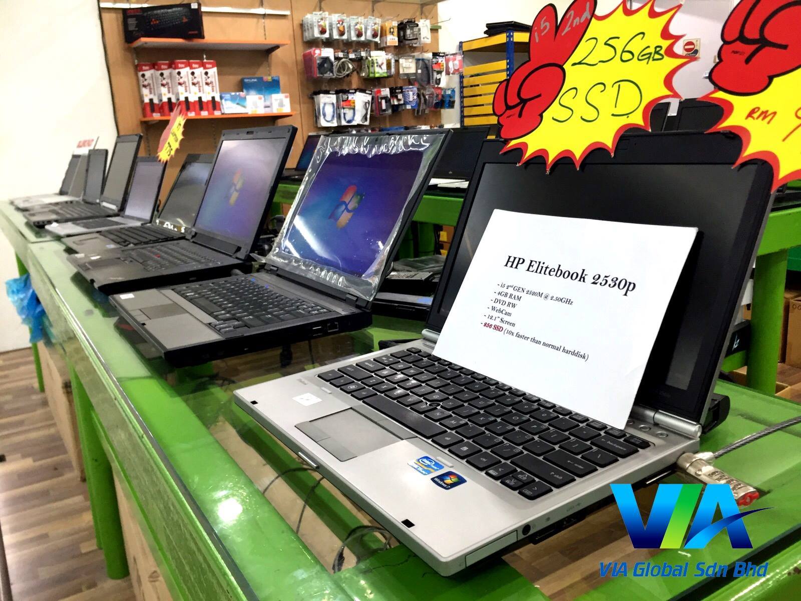 VIA - HP Elitebook 2560p w/ 256GB SSD @ RM995 - i5 2nd Gen - 4GB RAM ...