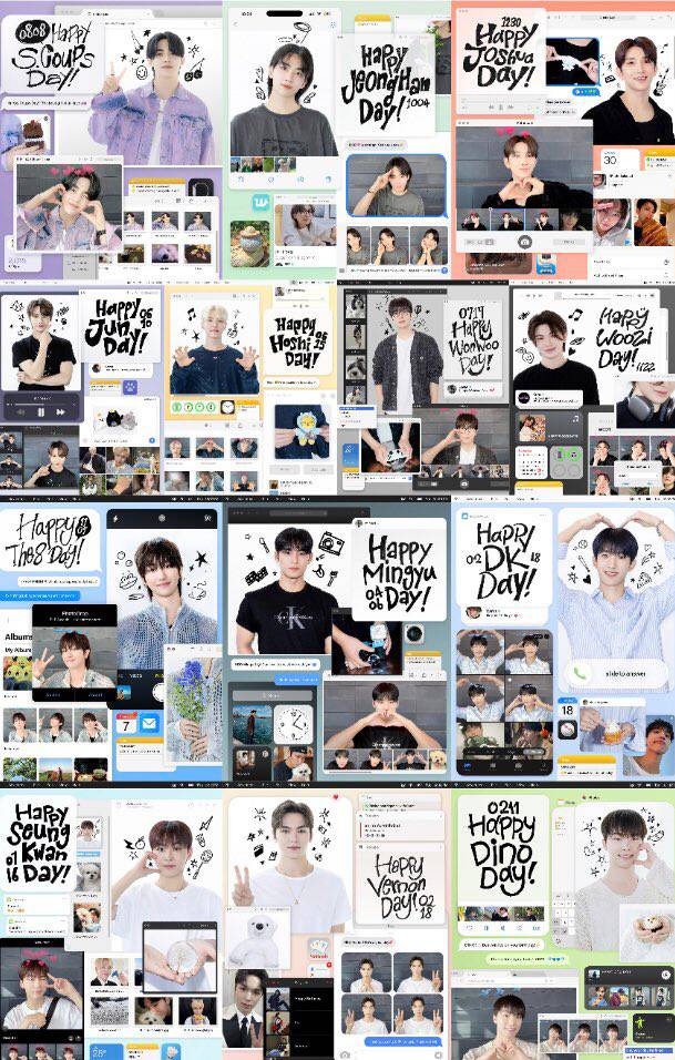 13/13!! SEVENTEEN MEMBERS BIRTHDAY GREETING PHOTO 2024-2025