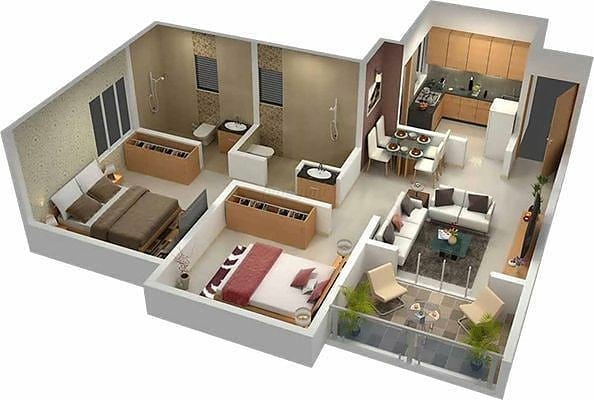 Maddy - ️ 3D Floor Plan DESIGN 😍 3D Model with Realistic Rendering 👉 ...