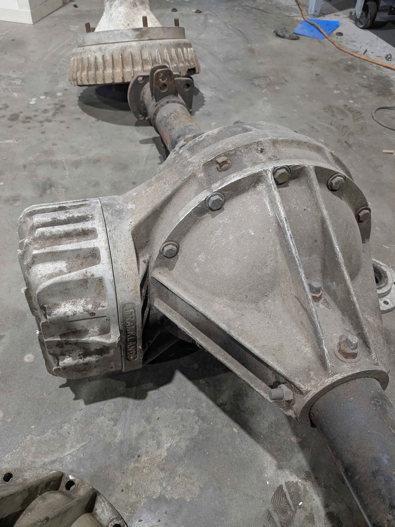 Frankland quick change rear end differential finned brake drums sprint ...