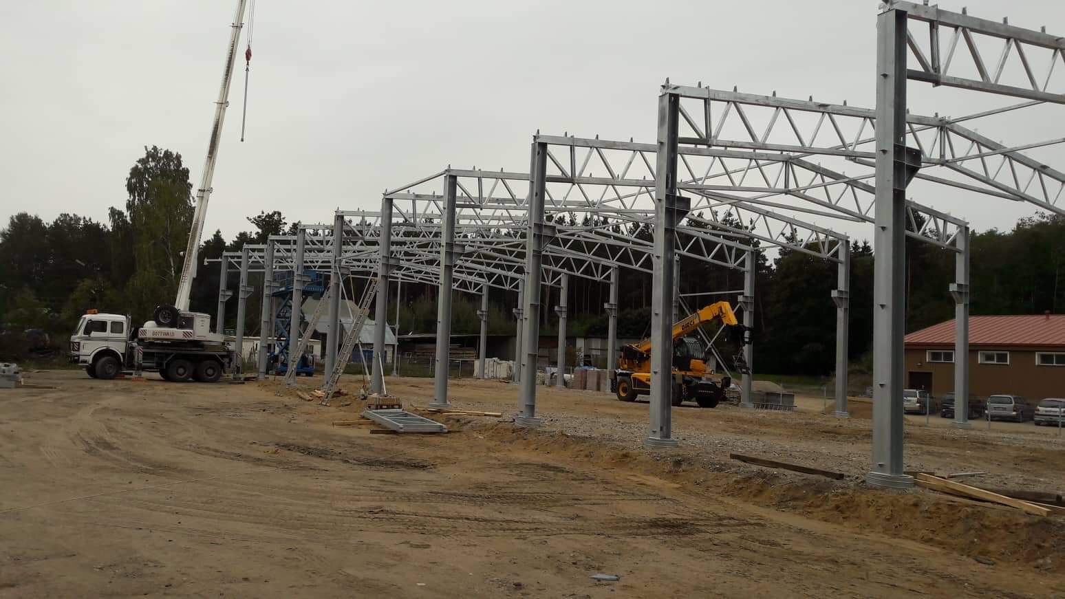 Steel Build LT - Šalto tipo angaras - sandėlis. 18x 60 m....