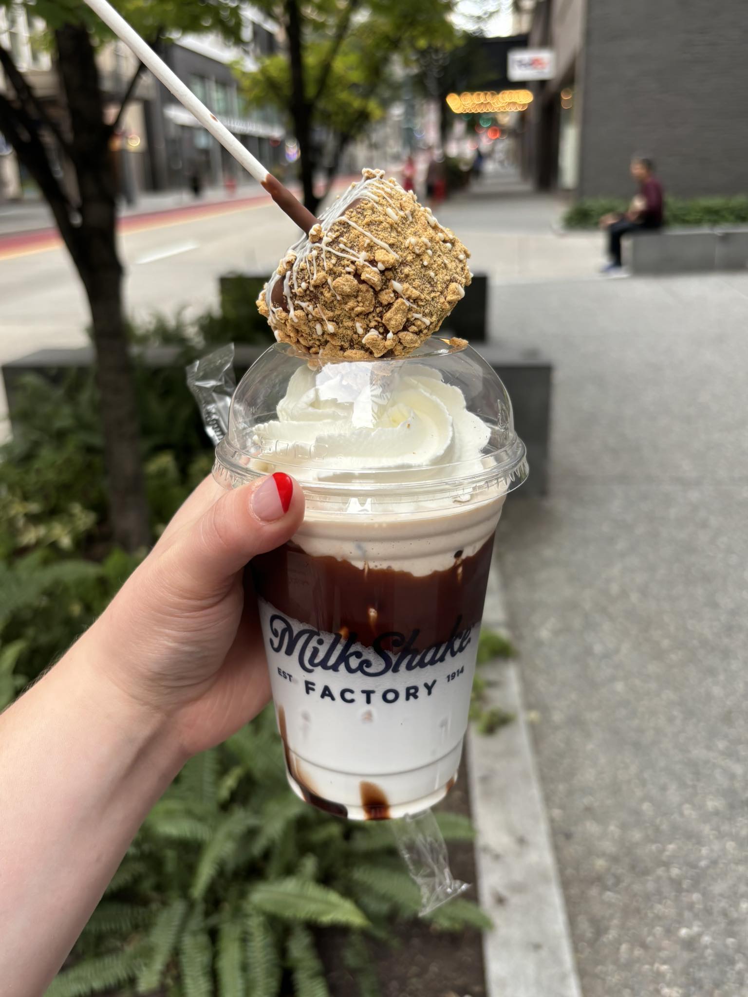 oneBURGH member Jordan checking in from The Milkshake Factory in