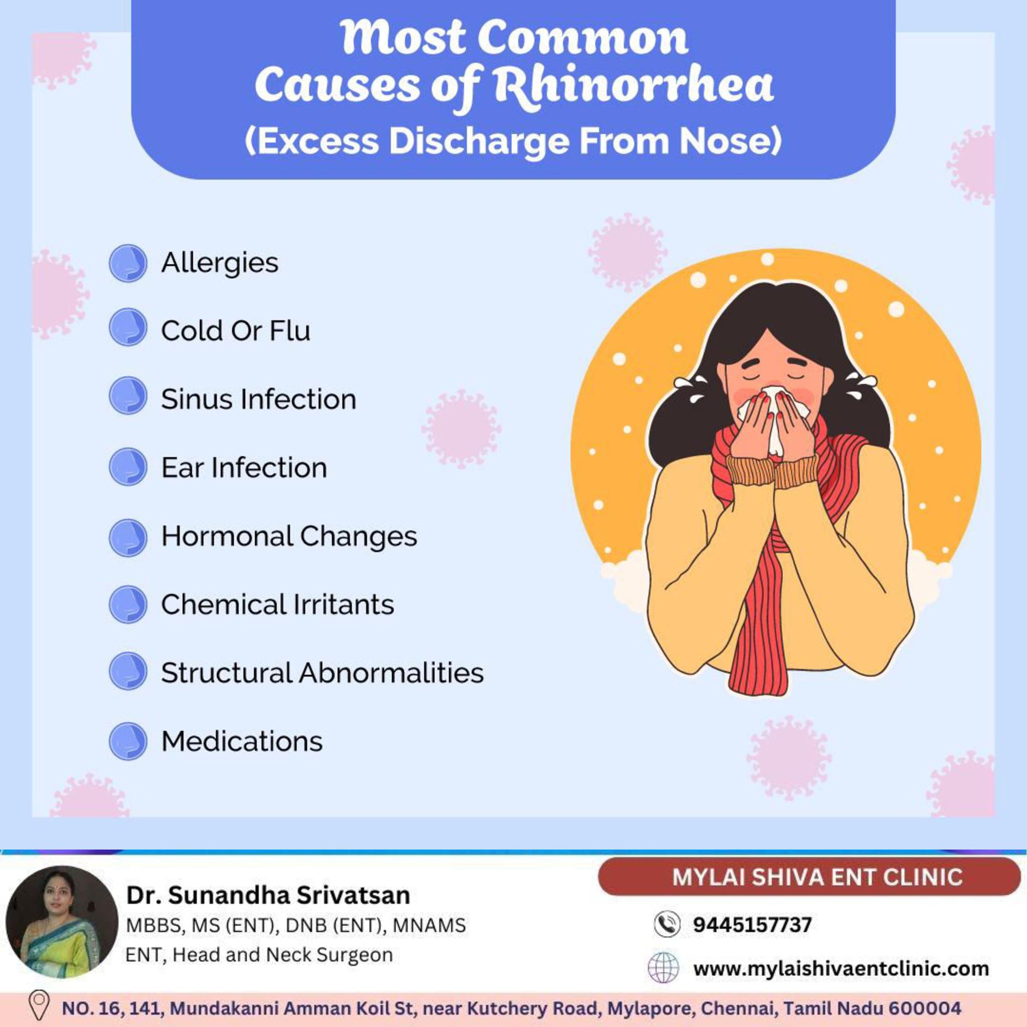 Mylai - Here are the most common causes of Rhinorrhea. To Consult Dr ...