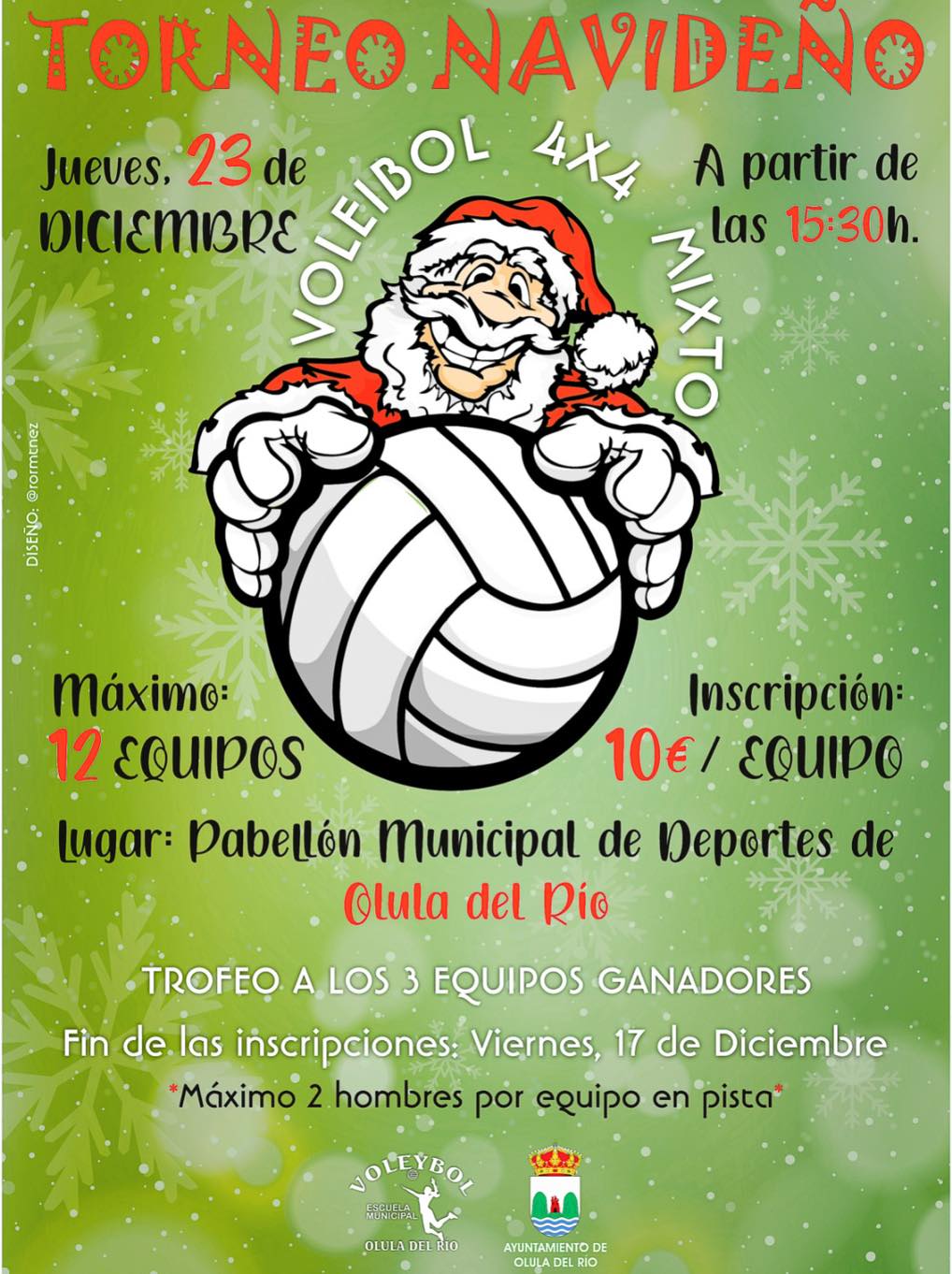 📣 TORNEO NAVIDEÑO VOLEIBOL... - Ayuntamiento Olula del Río