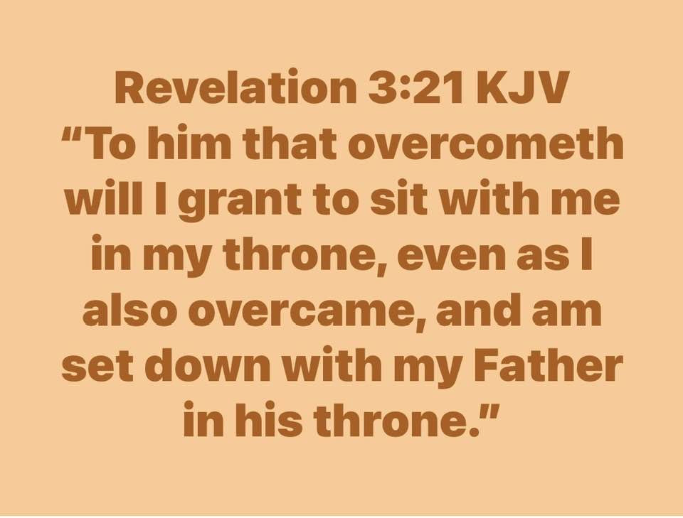 Revelation 3:21 KJV 
