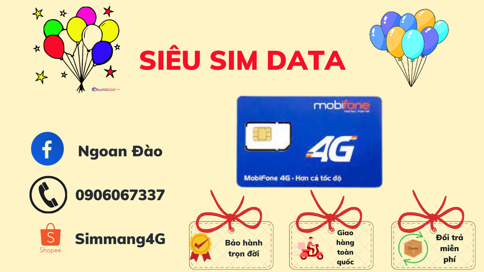 Sim mạng 4G Mobifone | Hung Yen