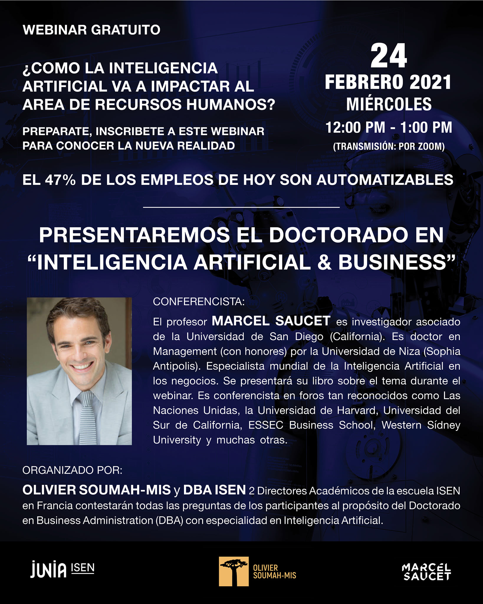 Marcel Saucet - 🇲🇽 WEBINAR 🇲🇽 L'avenir n'est plus entre...