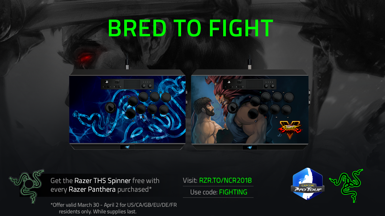 Capcom Fighters - Bred to FIGHT. Get the Razer THS Spinner...