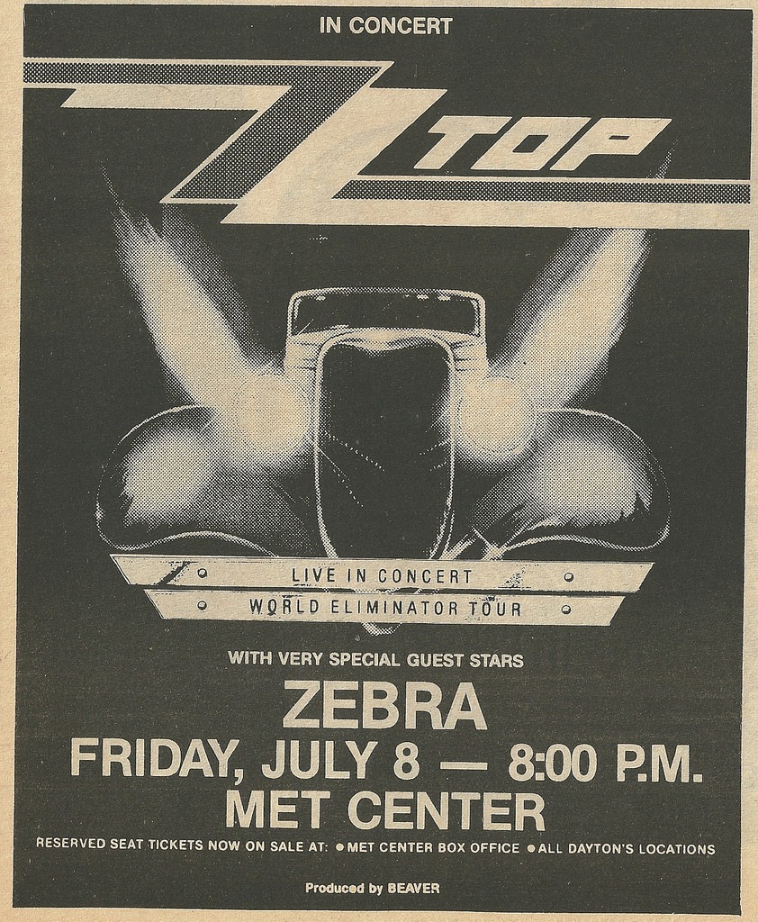 ZZ Top's Eliminator tour in Johnson City, Tennessee