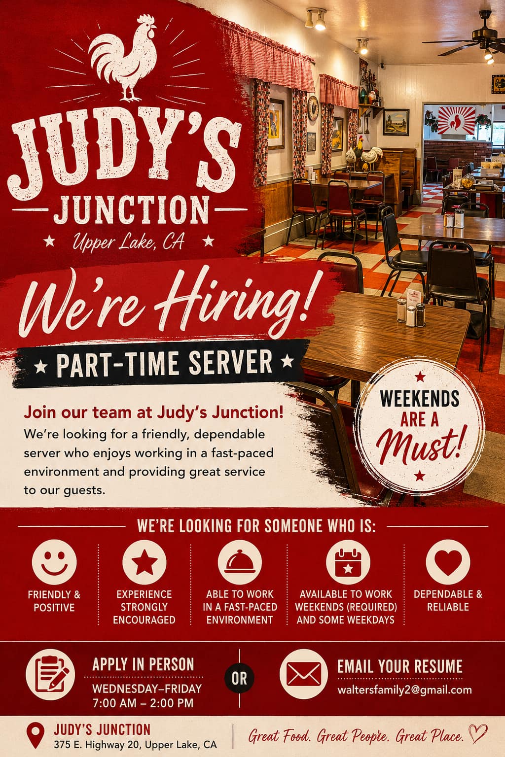 JUDY　フードコート JUDY フードコート Judy's Junction Restaurant LLC | Upper Lake CA