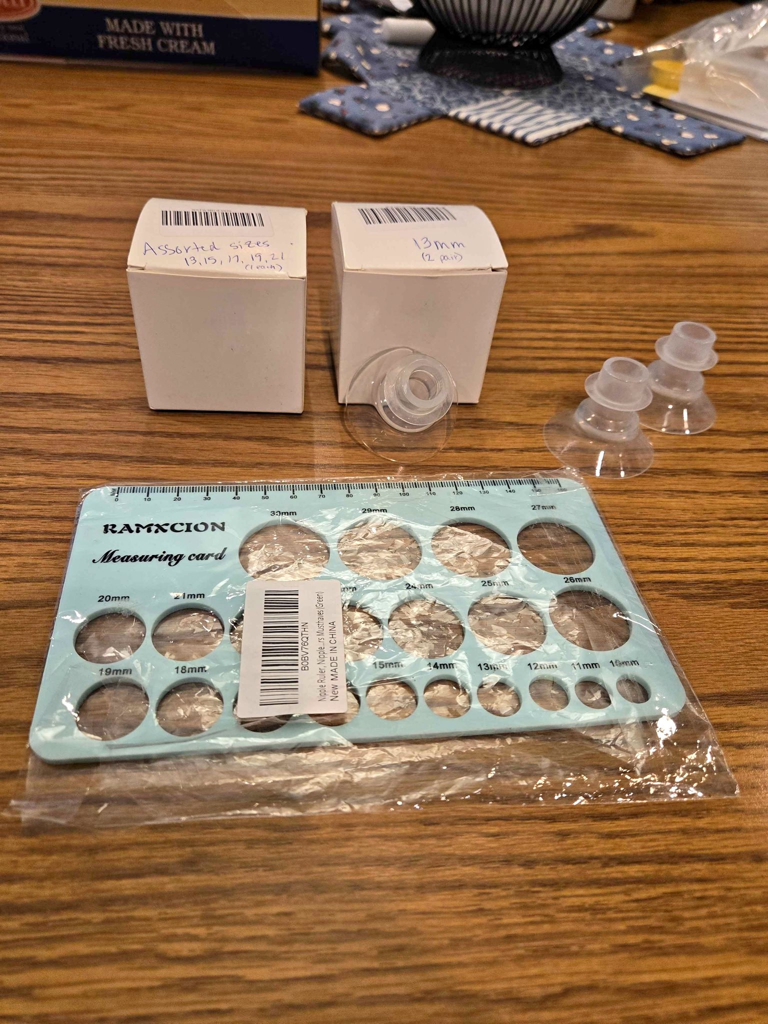 Nipple ruler and flange inserts. - Breastfeeding & Nursing - Aberdeen ...