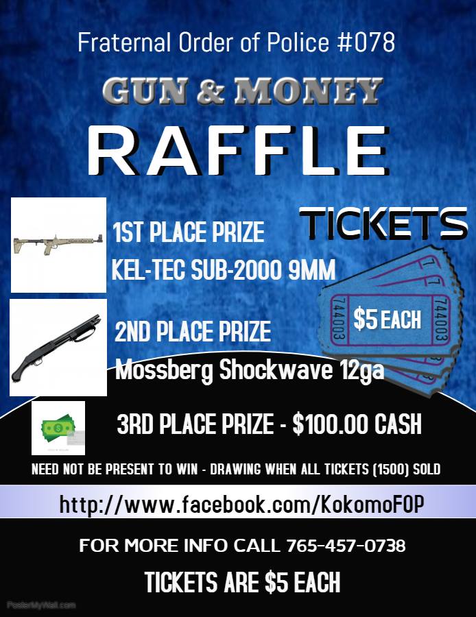 Kokomo FOP - The Kokomo FOP is currently selling raffle... | Facebook