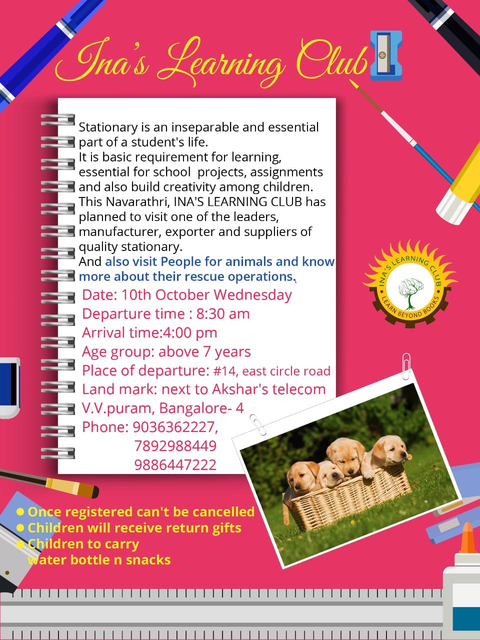 Kids Activities | Register now