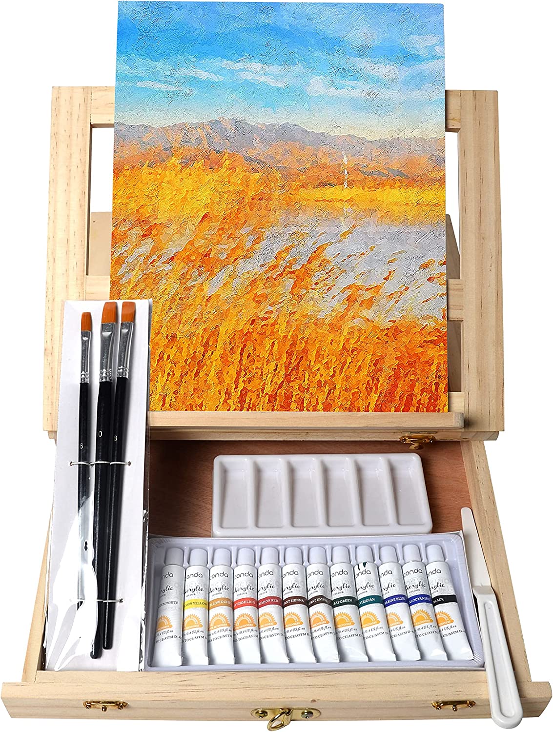 Bargain Hunter UK - 50% Off this 19 pcs Portable Easel Art Set with ...