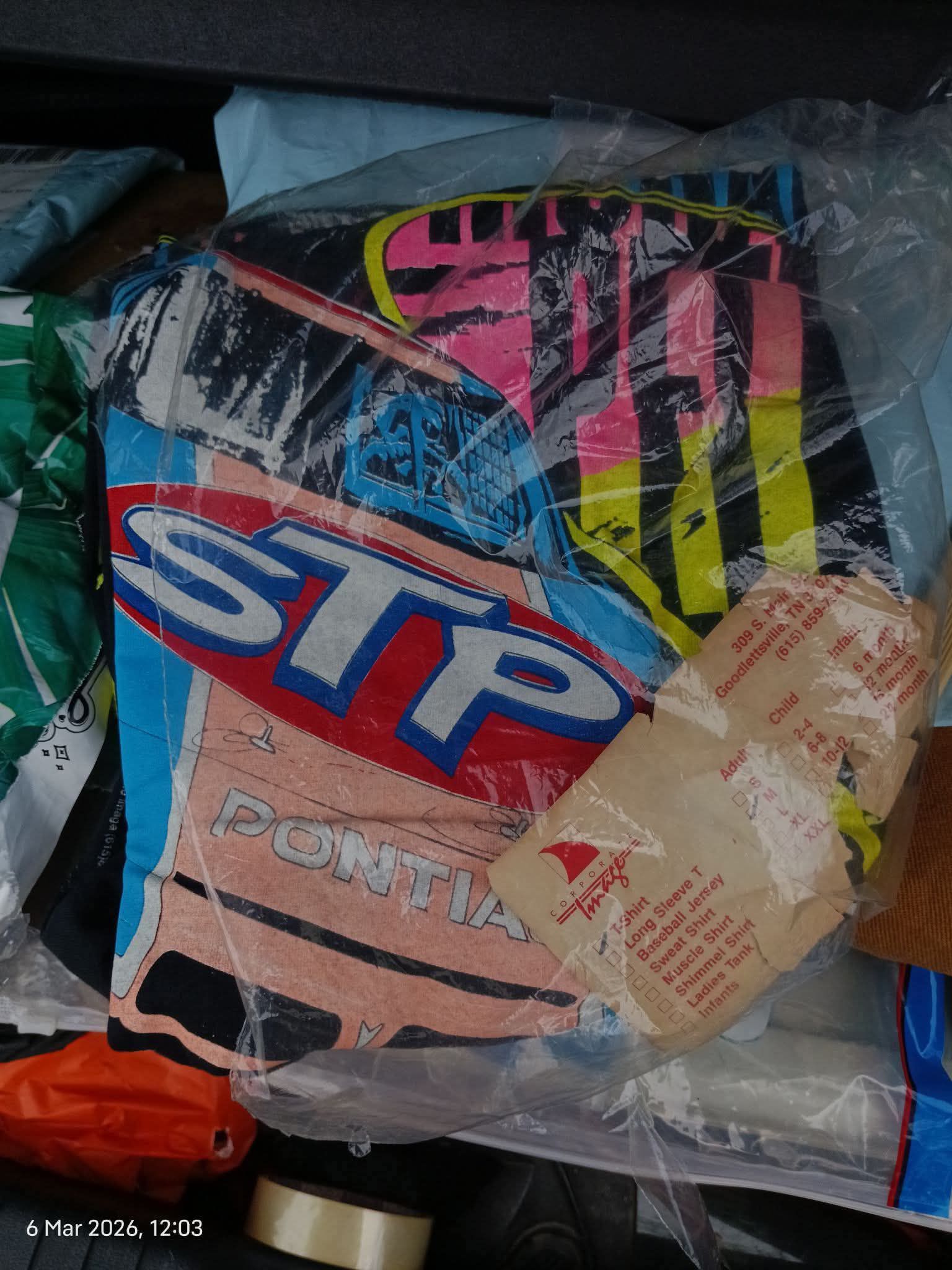 Vintage 80s STP racing Pontiac t-shirt for sale
