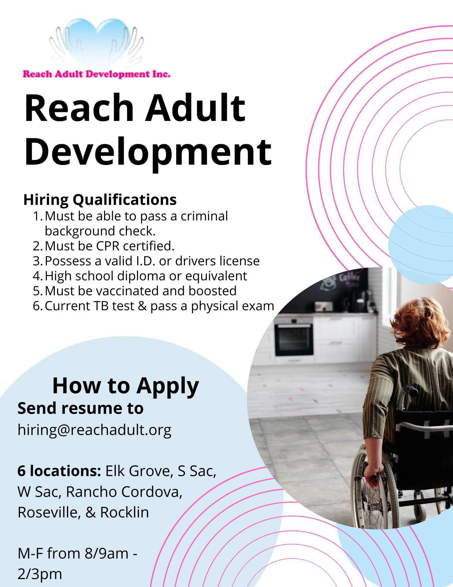 Reach Adult Development, Inc. | Rancho Cordova CA