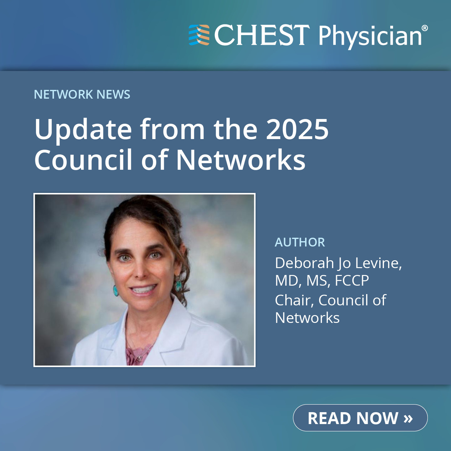 American - Hear from Deborah Jo Levine, MD, MS, FCCP, Chair of the ...