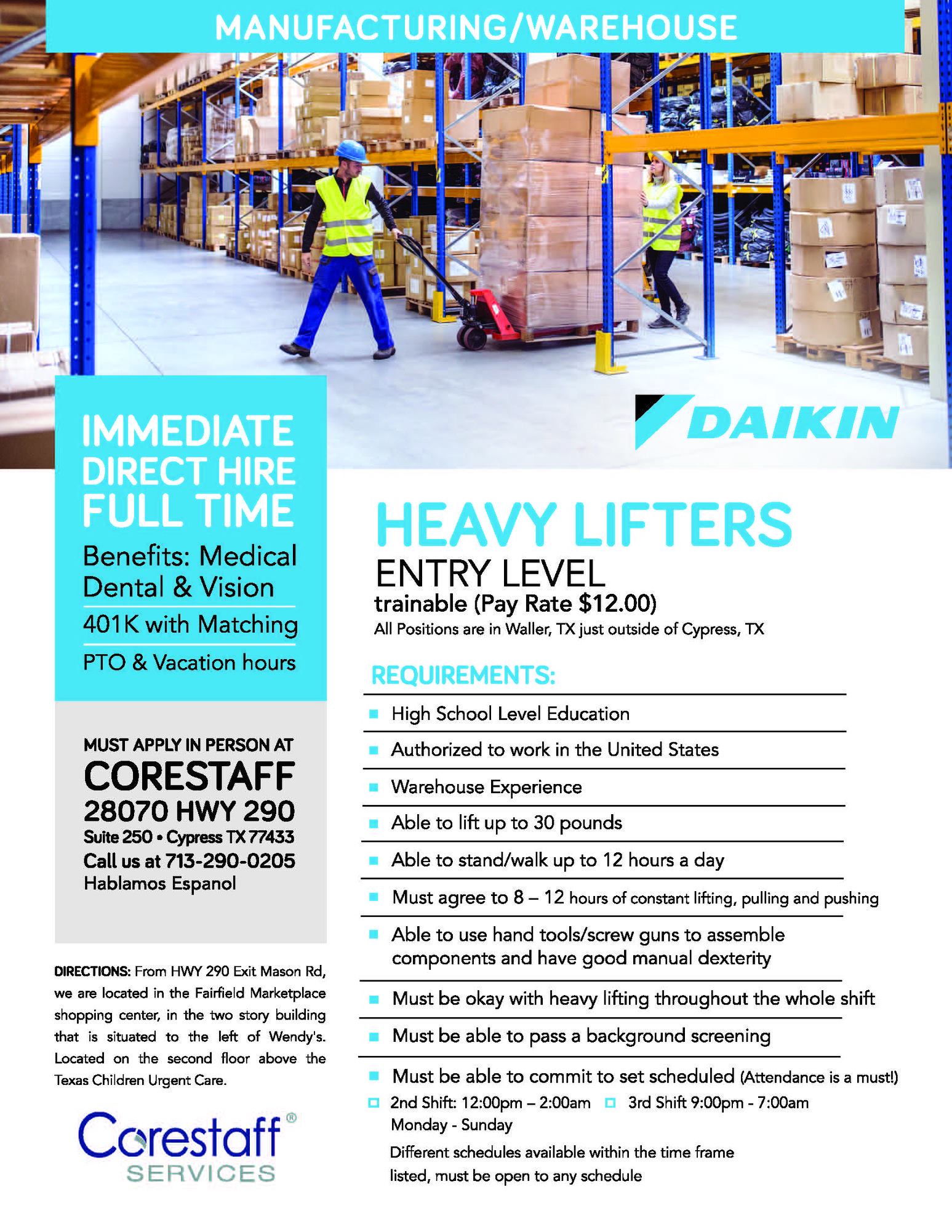 Corestaff Texas | Houston TX