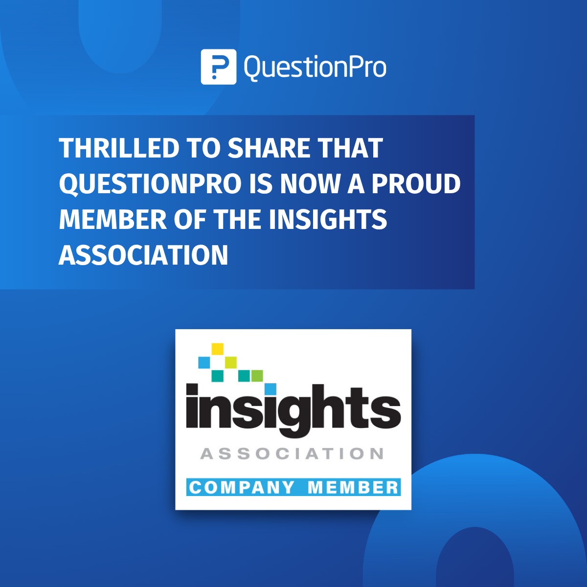 QuestionPro - Thrilled to share that QuestionPro is now a proud member ...
