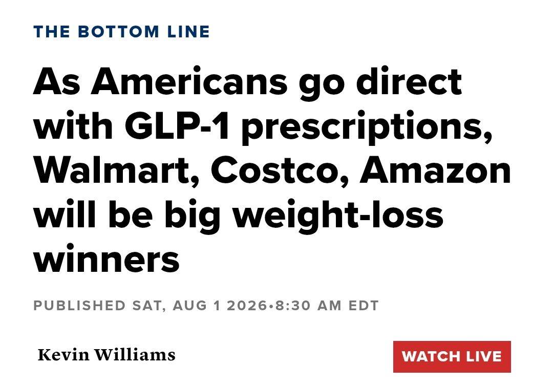 As employers drop GLP-1 coverage, more Americans are being encouraged to use direct-to-consumer (DTC) weight-loss drug prescription programs. Major retailers and pharmacy chains, from CVS to Walmart and Costco, are racing to