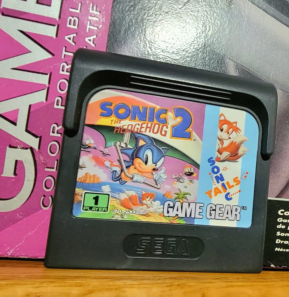 Jeu Sega Game Gear Sonic 2 En 1 - Cartouche En Bon état - Jeu D'action/aventure Rétro