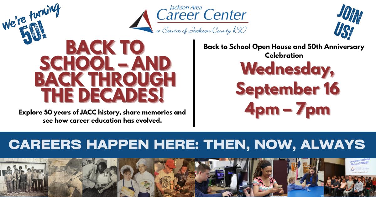 JACC 50th Anniversary Celebration & Back-to-School Open House