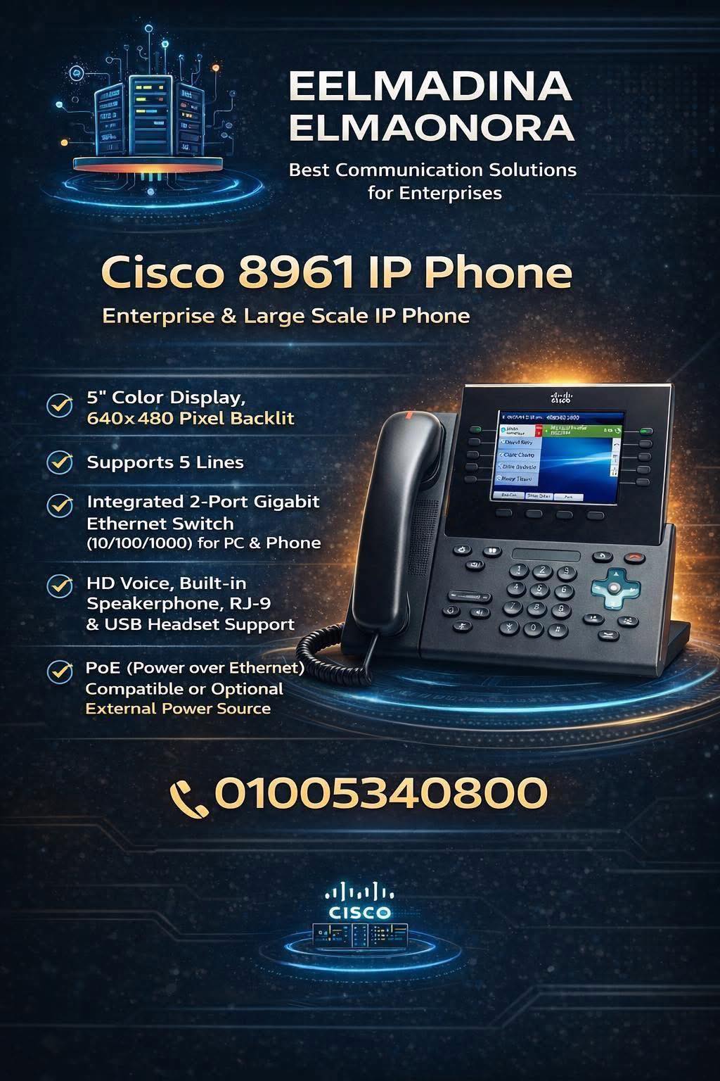 Cisco 8961 IP Phone – Built for Enterprises