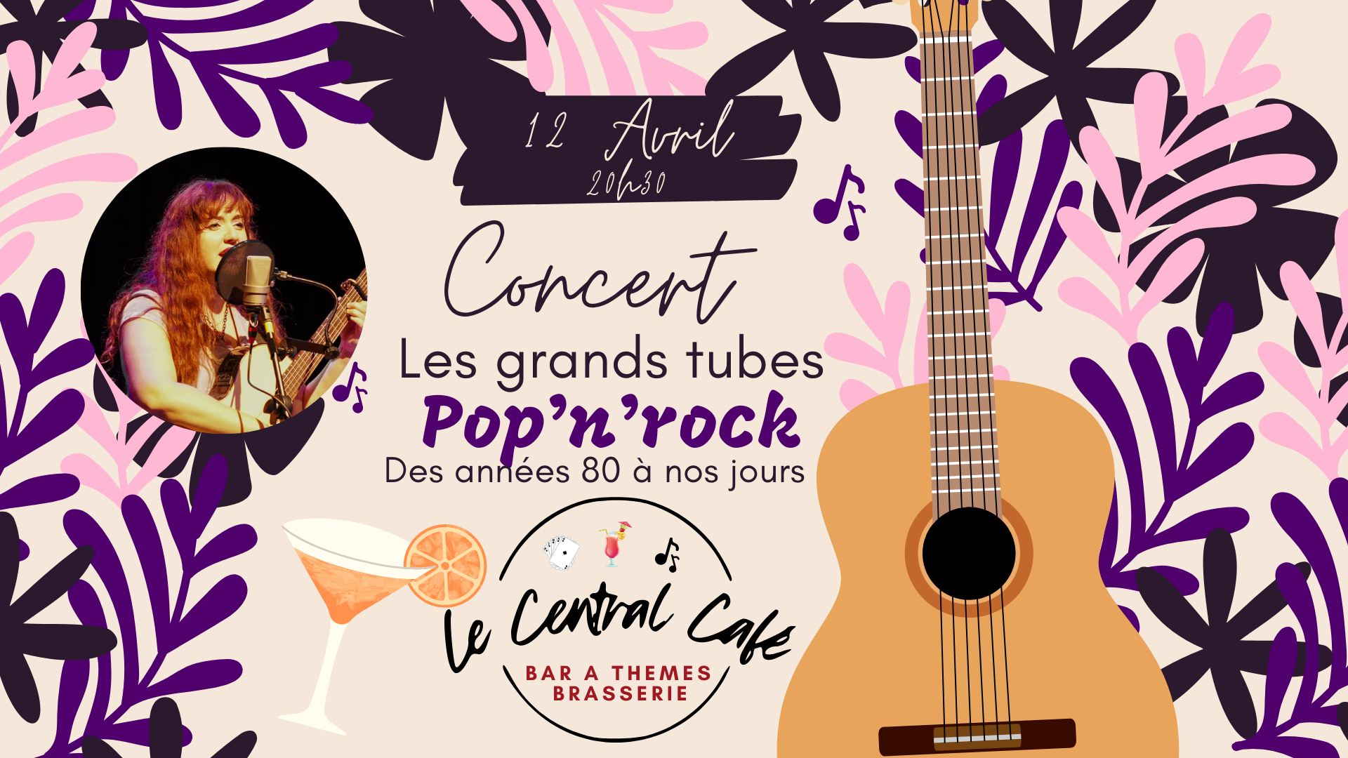 CONCERT POP'N'ROCK - LE CENTRAL CAFE - SAINT JORY (concert gratuit)