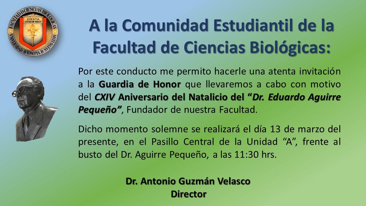 A toda la Comunidad... - Facultad de Ciencias Biológicas UANL | Facebook