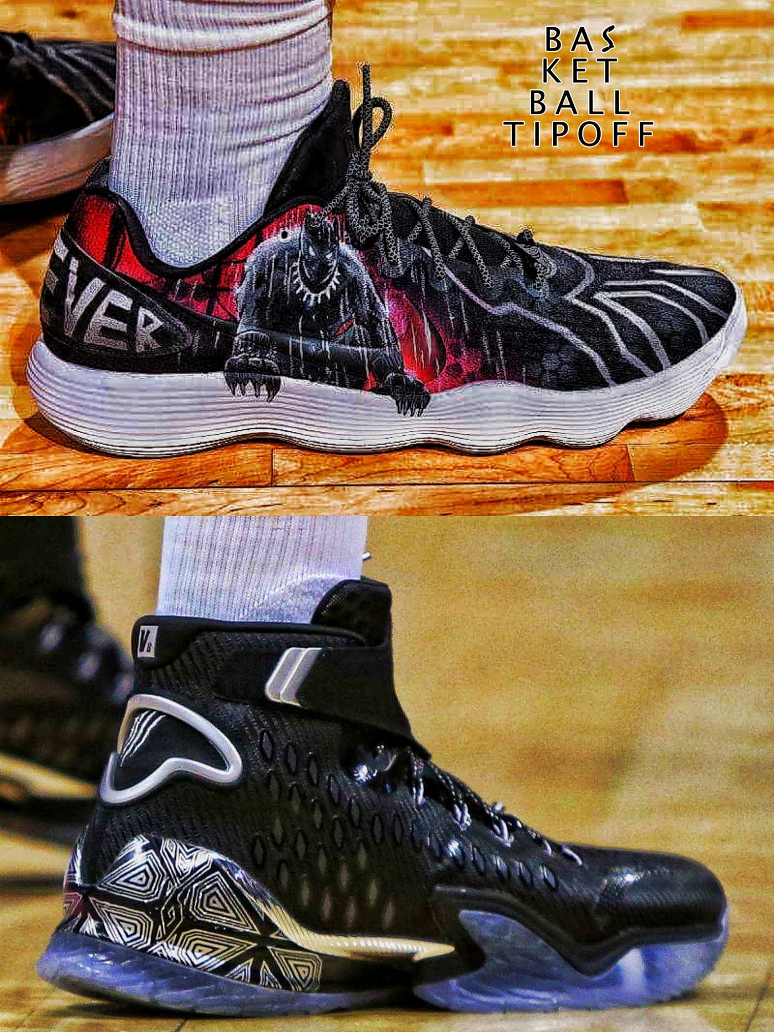 Klay Thompson wearing the 