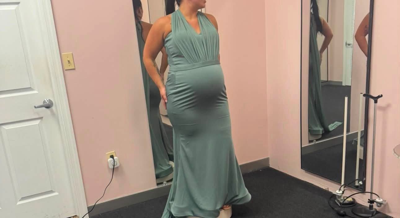 pregnant bridesmaid dress alterations Maternity gown alteration for perfect fit Color:Mist Grey ($118.66) in bra cups rtw 2024 04 spring 3 Birthday Photoshoot Ideas White