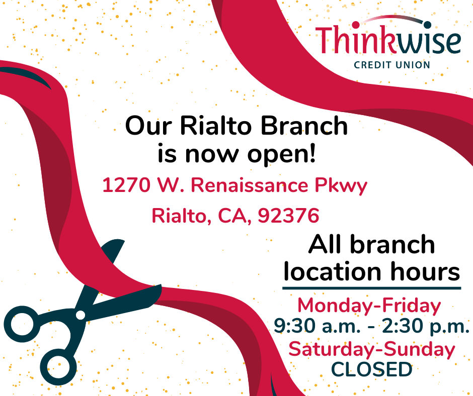 Have you heard? 🗣️ Our Rialto... - Thinkwise Credit Union | Facebook