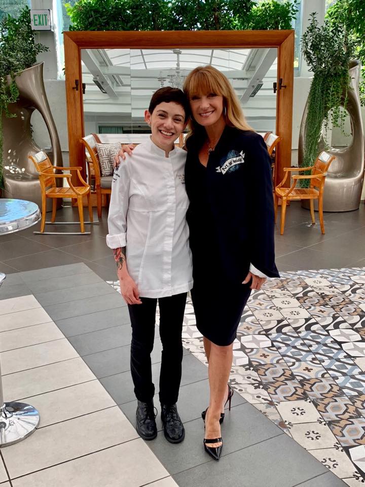 Jane Seymour - With the SLS Hotel Beverly Hills executive pastry chef ...