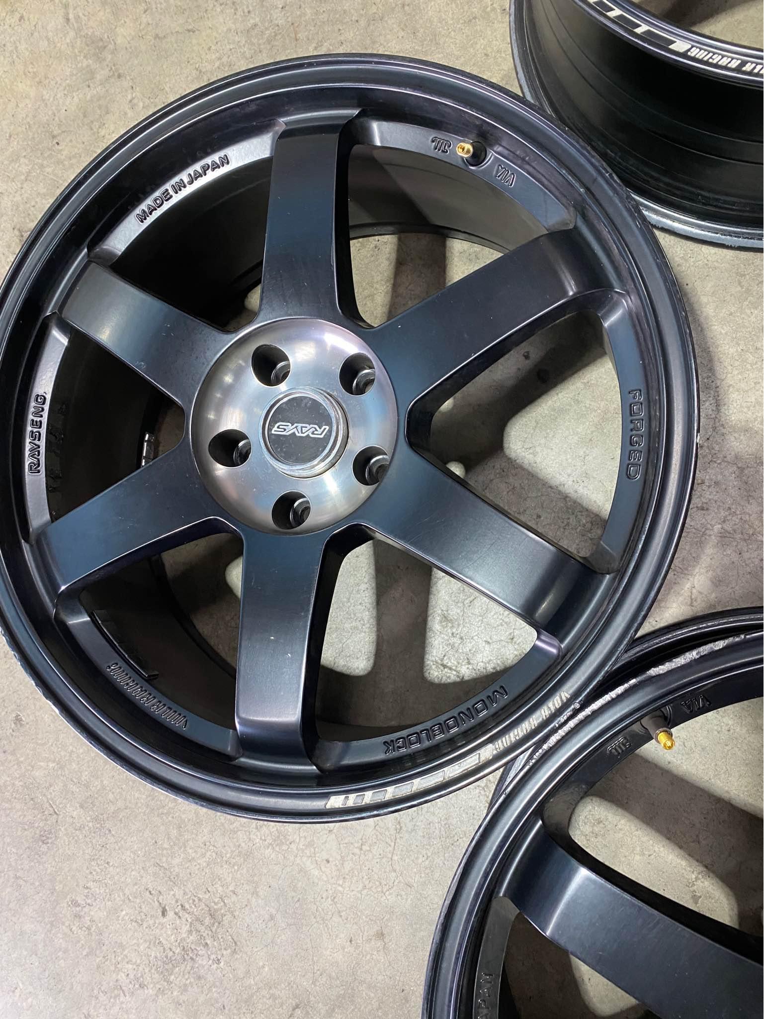 4 x used 19inch reps wheels rays look alike 19x8.5 5x114.3 small marks ...