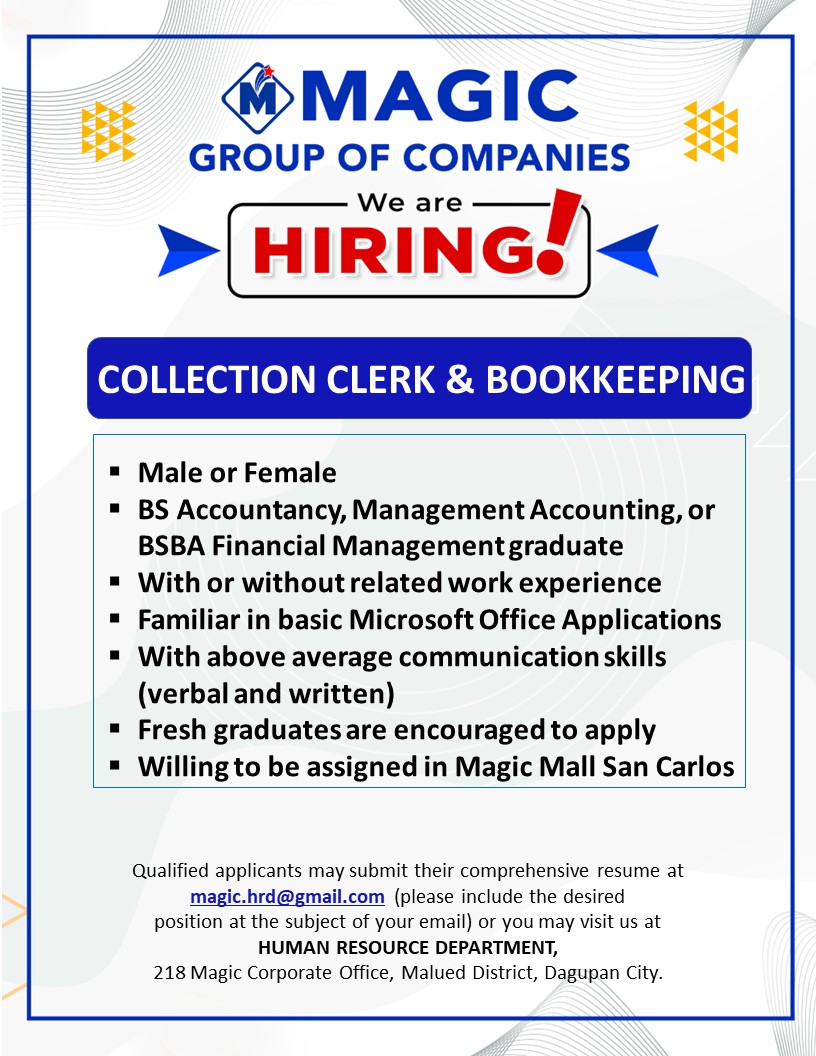 JOB HIRING PANGASINAN UPDATED | Facebook