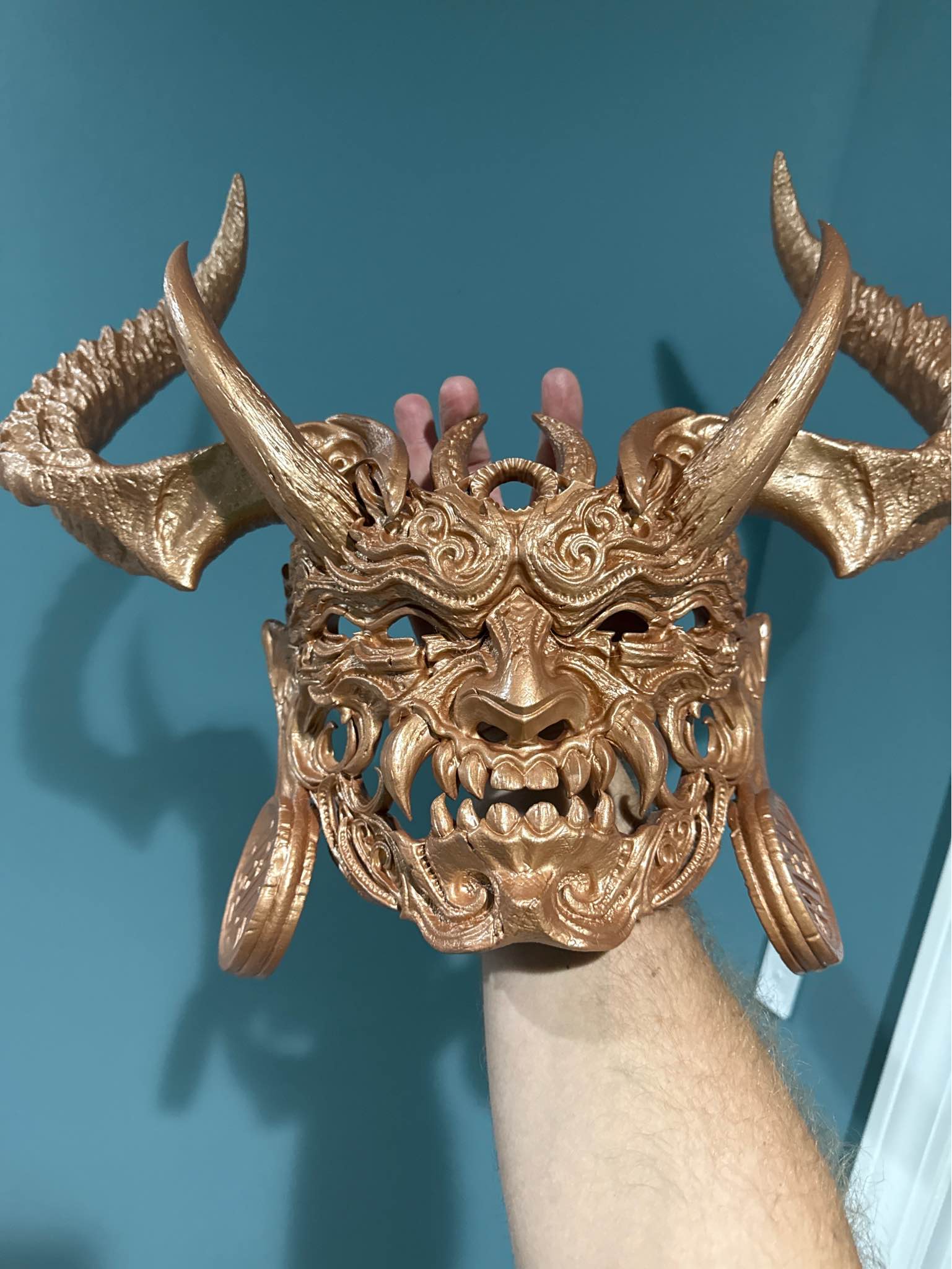 CORRUPTED TENJIN - LIFE-SIZED WEARABLE MASK by Black Forge Games ...