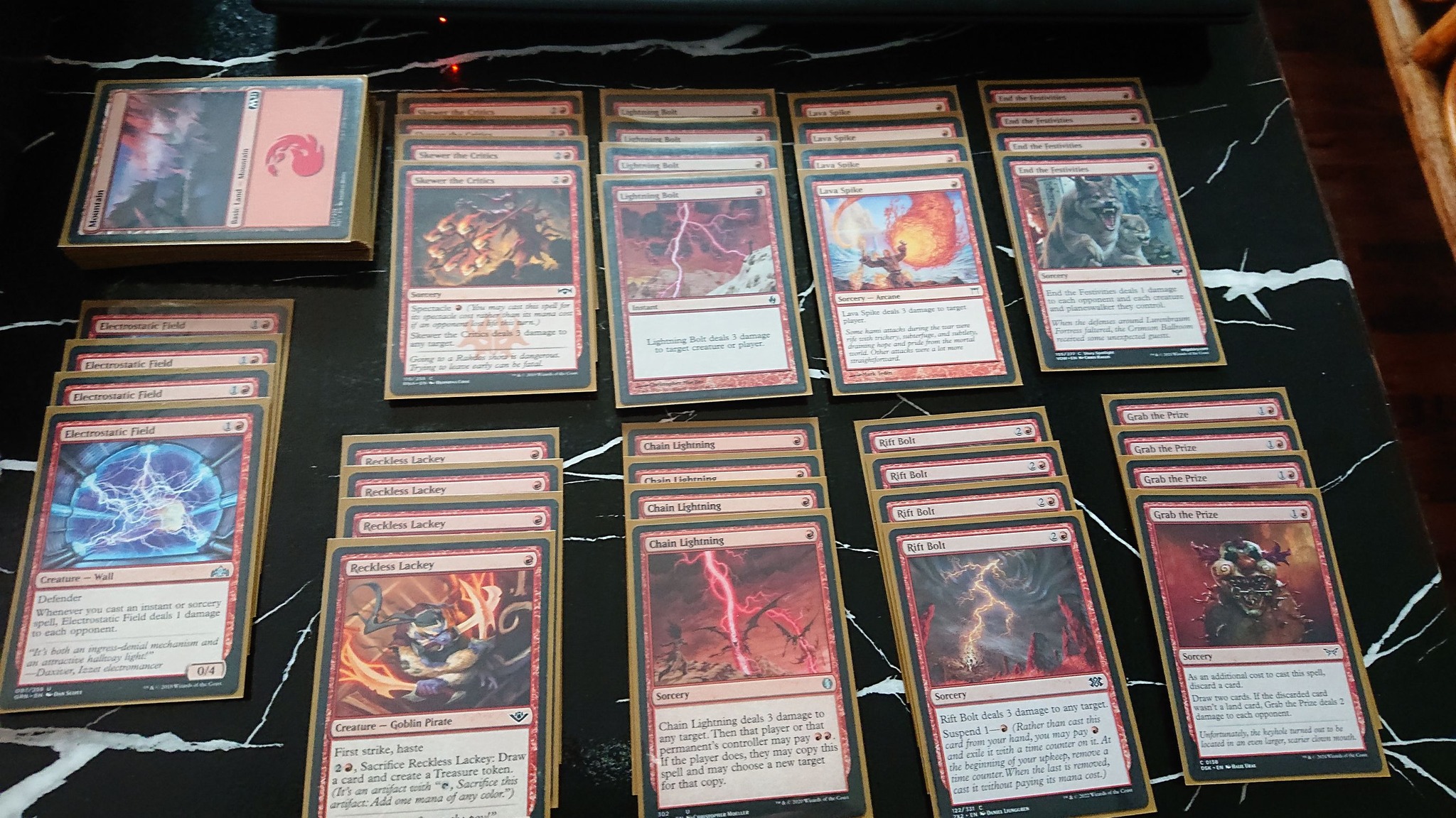 Magic: the Gathering MTG | Hi guys, so this is my current mono red deck ...