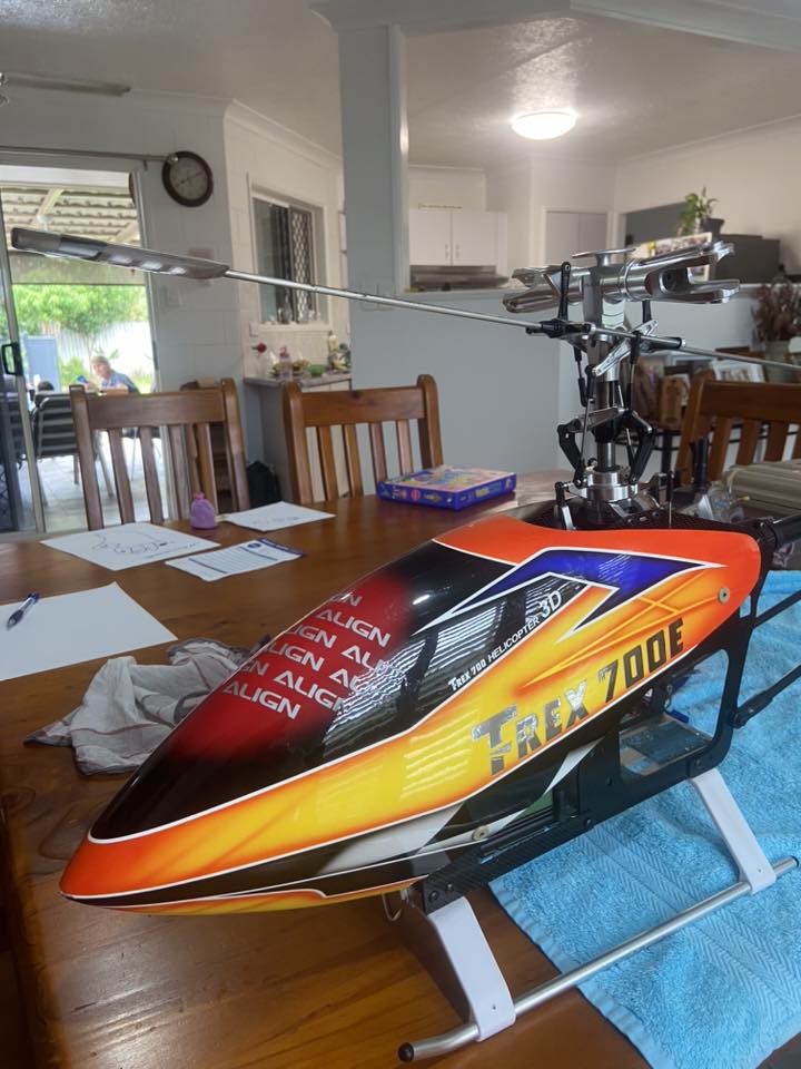 My Trex600N with newly painted canopy