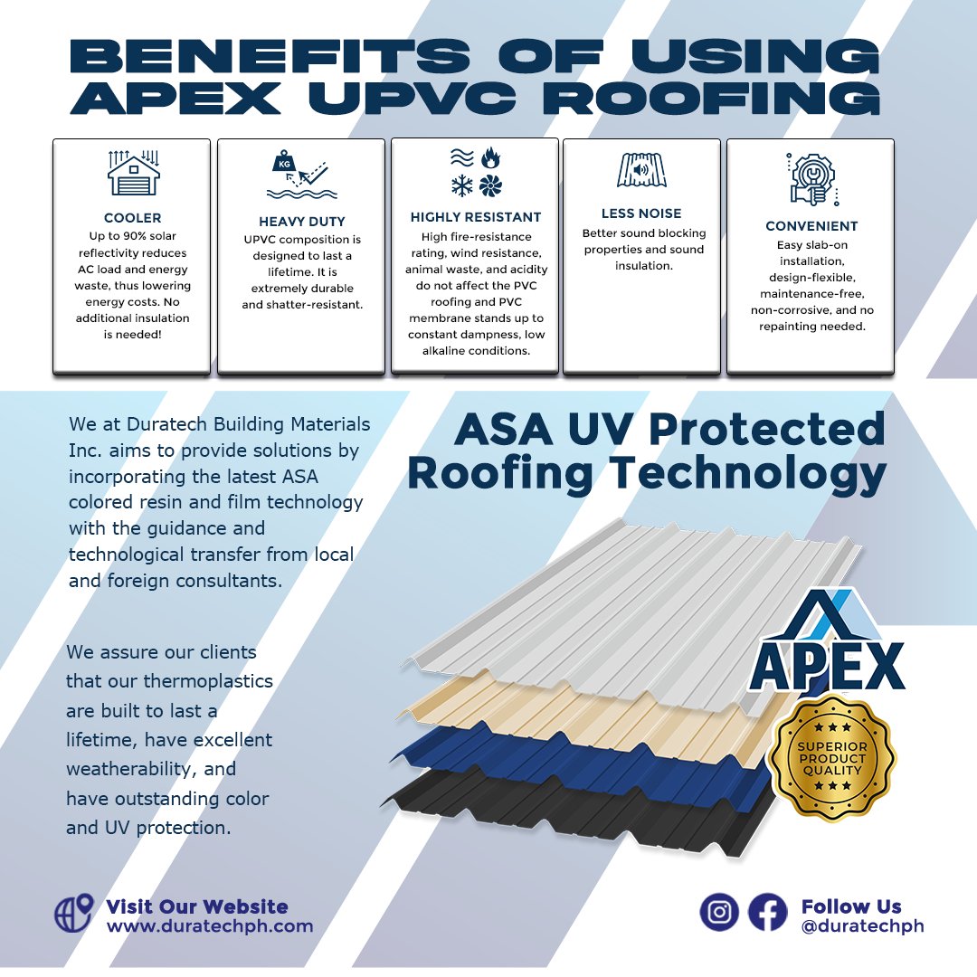 Duratech - What makes our brand better than others? APEX uPVC Roofing ...