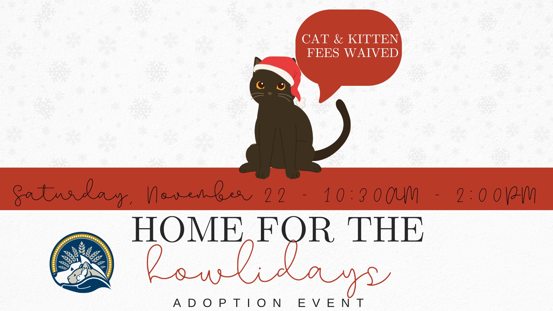 Home for the Howlidays Adoption Event