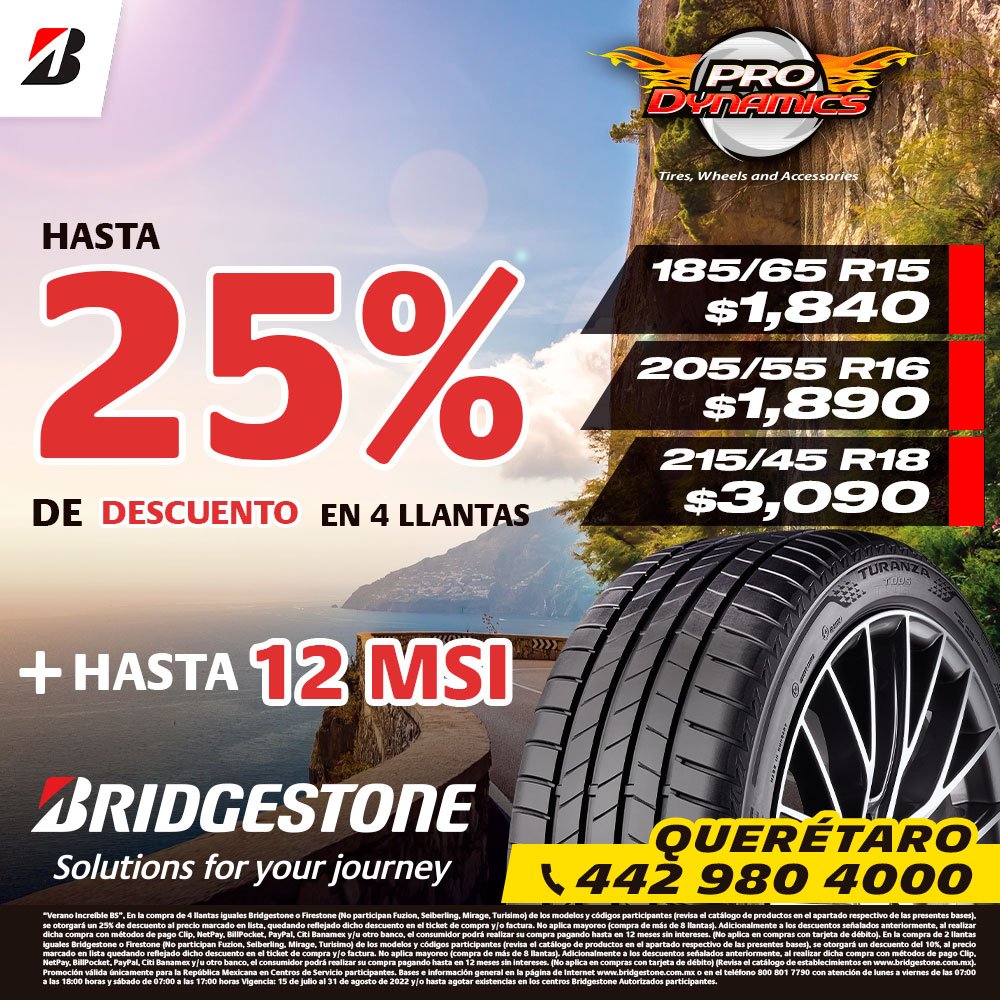 🔥 Obtén descuentos en llantas... - Prodynamics Queretaro | Facebook