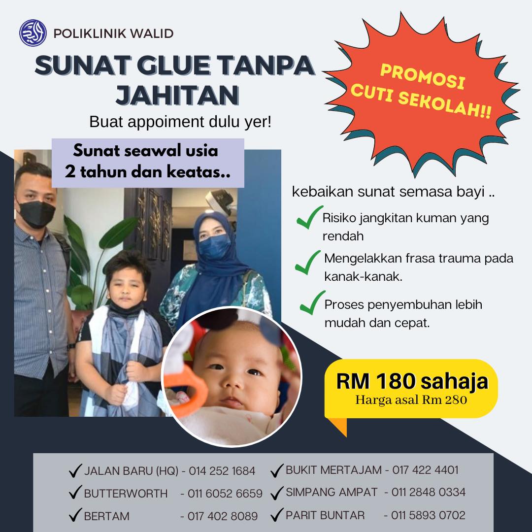 Poliklinik - Ibu ayah tahu tak apa kebaikan sunat baby waktu kecil ...