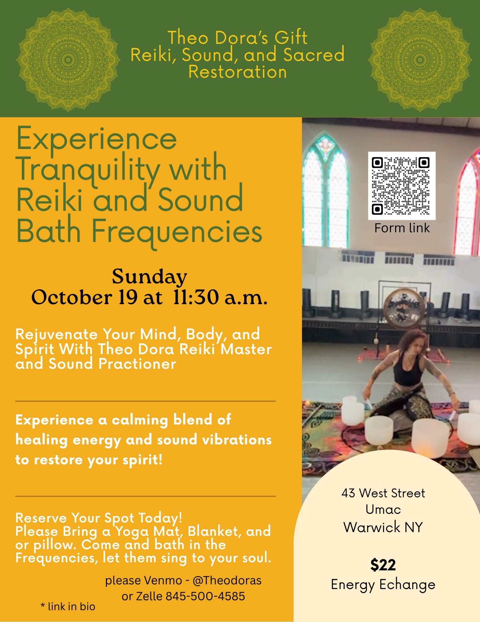Experience Tranquility with Reiki and Sound Bath Frequencies