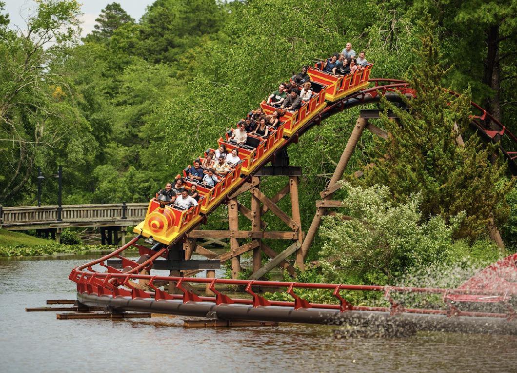 New paint on Runaway Mine Train at Six Flags Great Adventure