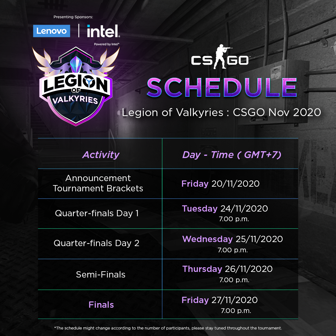 Lenovo Legion - Legion of Valkyries : CSGO Nov 2020 ....