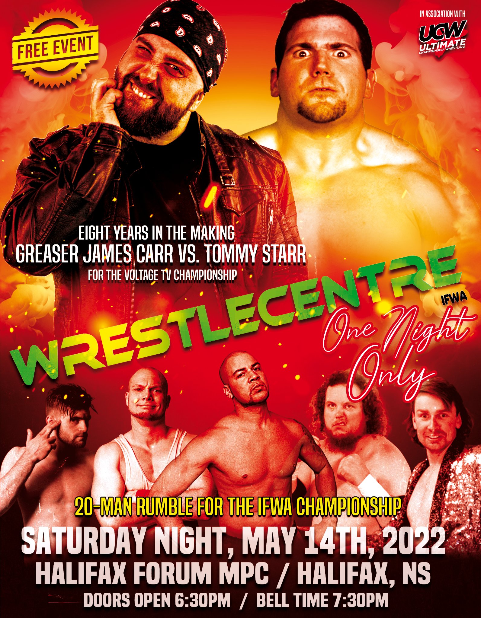 Wrestlecentre - *** FREE EVENT! *** WRESTLECENTRE - ONE NIGHT ONLY ...