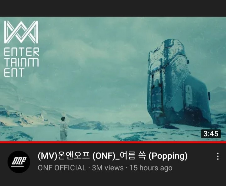 📈 여름 쏙 (Popping) MV has reached 3... - ONF - 온앤오프's Fanboy | Facebook