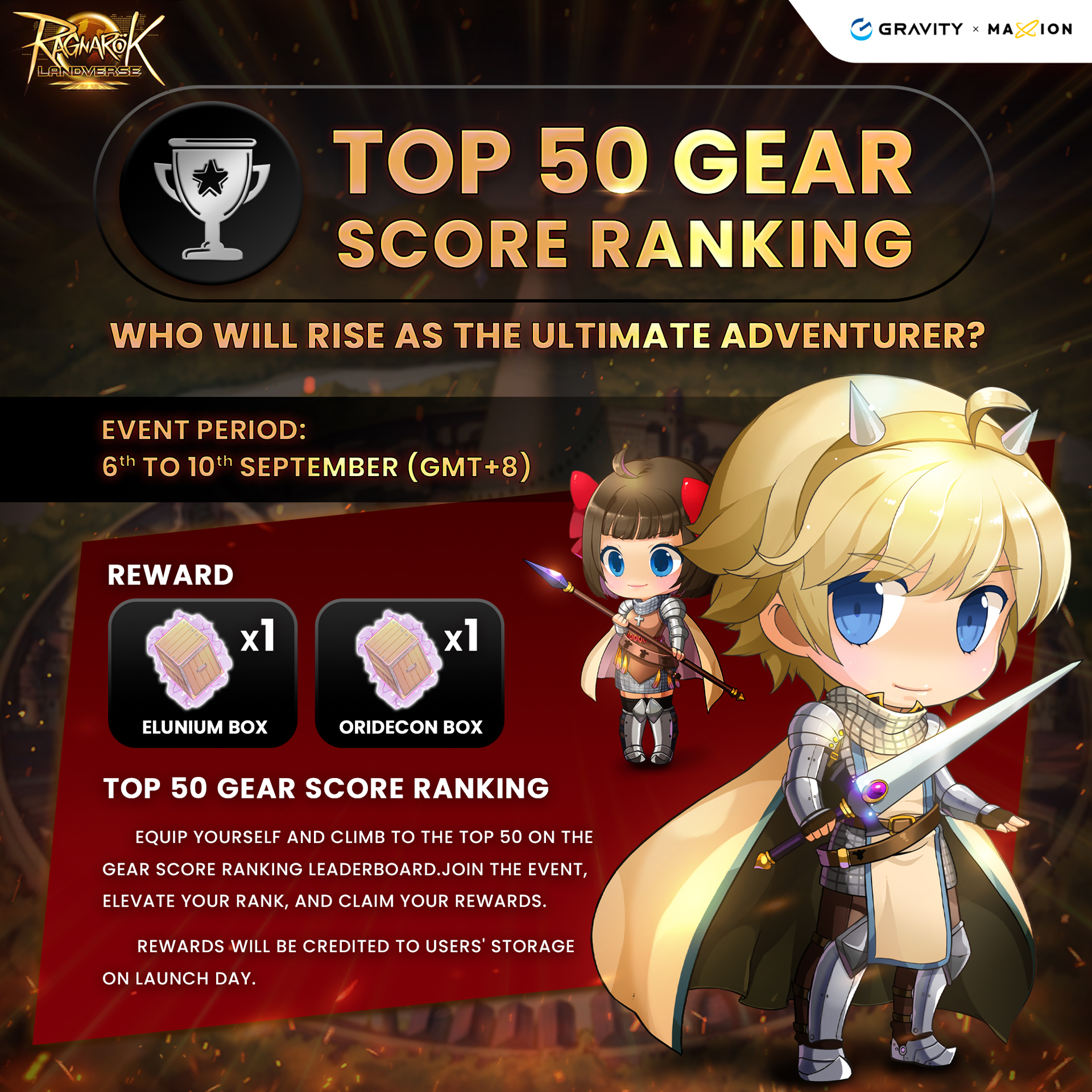 Ragnarok - Top 50 Gear Score Ranking Equip yourself and climb to the ...