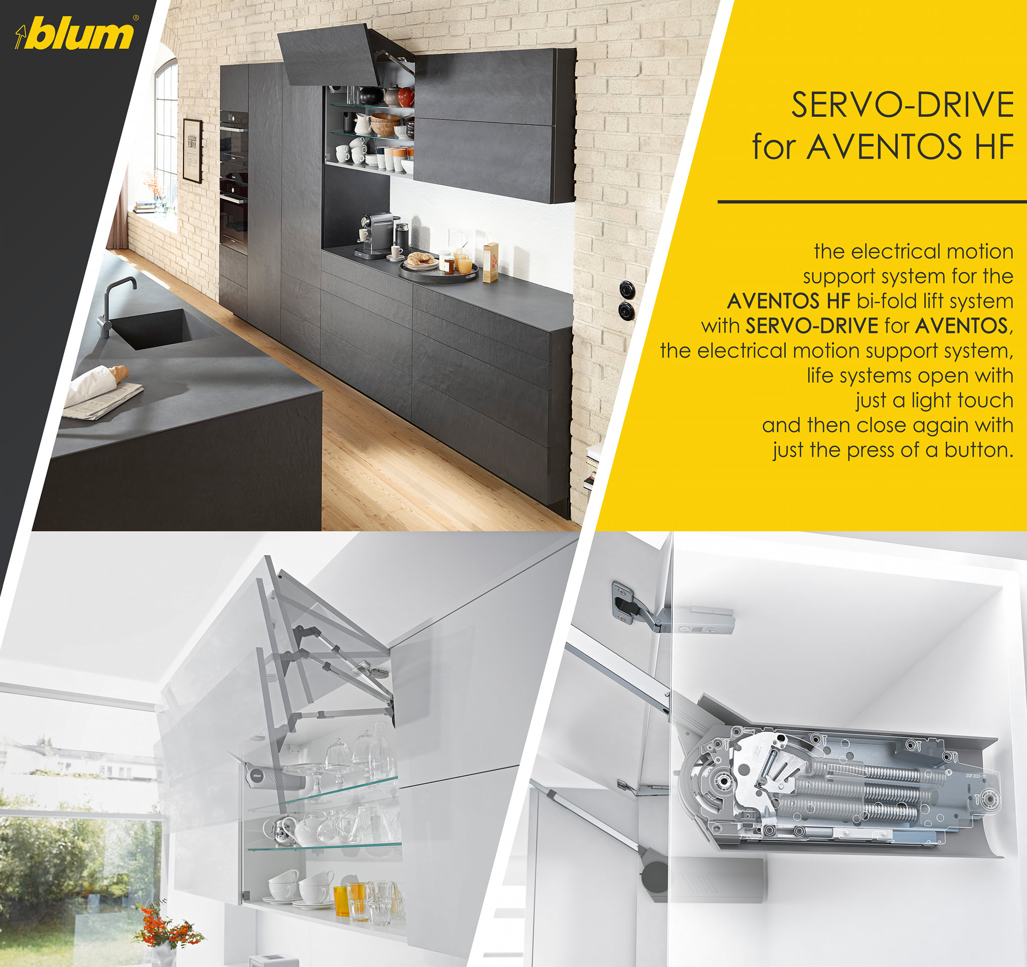 Hauss By Tw Kitchen And Bath Sdn Bhd Servo Drive For Aventos Hf The Electrical Motion Support System For The Aventos Hf Bi Fold Lift System With Servo Drive For Aventos The Electrical