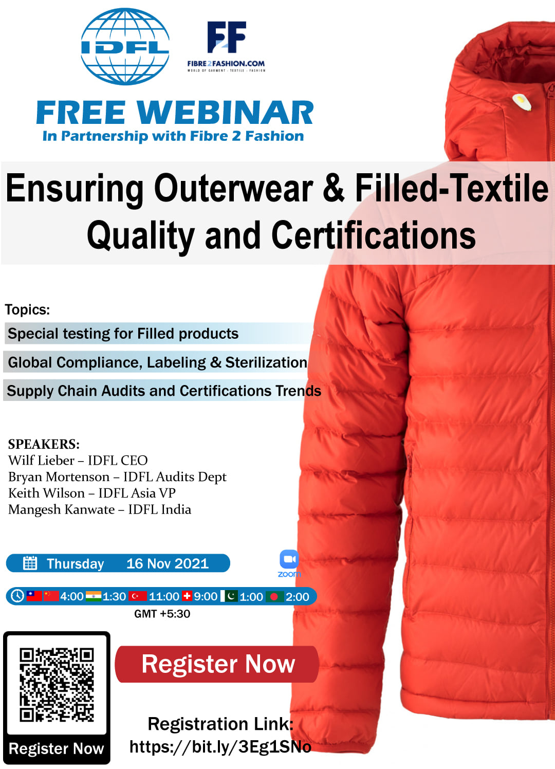 IDFL India - Registration going on, Ensuring Outerwear & Filled-Textile ...